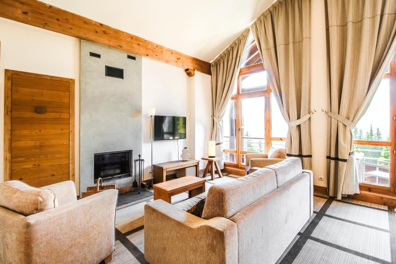 Private penthouse 2-bed Apartment, ski in&out in 5* Flaine Residence Buitenkant foto